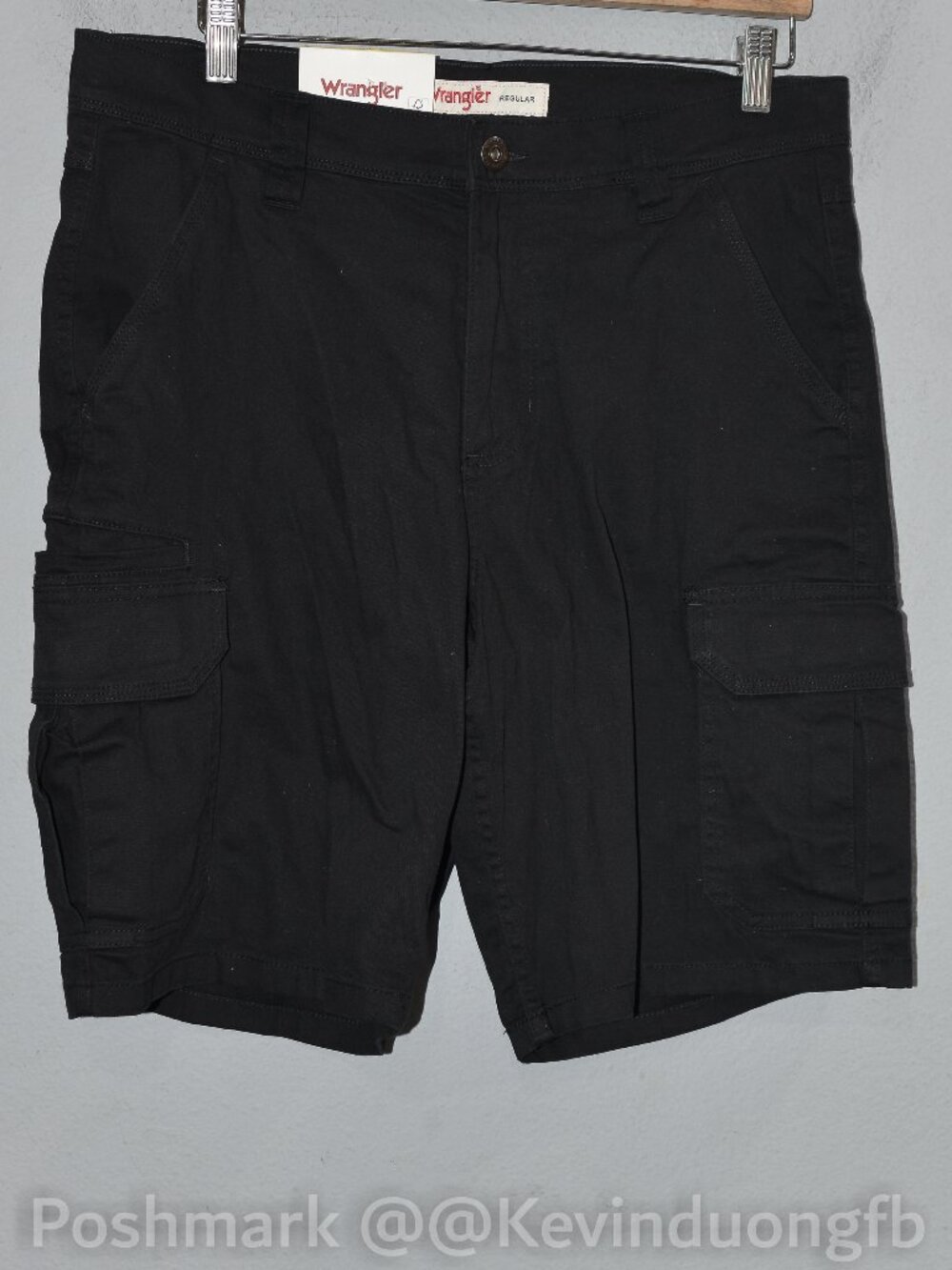 Wrangler Men's Cargo Short Regular Fit Stretch Twill